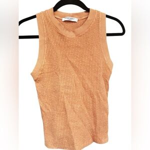 Project Social T Ribbed Tank Light Orange